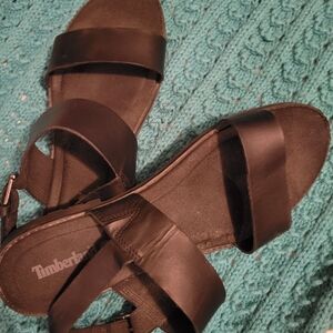 Timberland Women's Black Sandals. Ladies 11